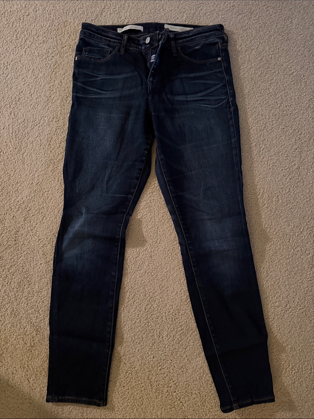 Pilcro and the Letterpress Slim Fit Women's Skinny Jeans in Dark Indigo 29